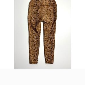 CARBON38 High Rise Leggings Sandstone True Snake Print